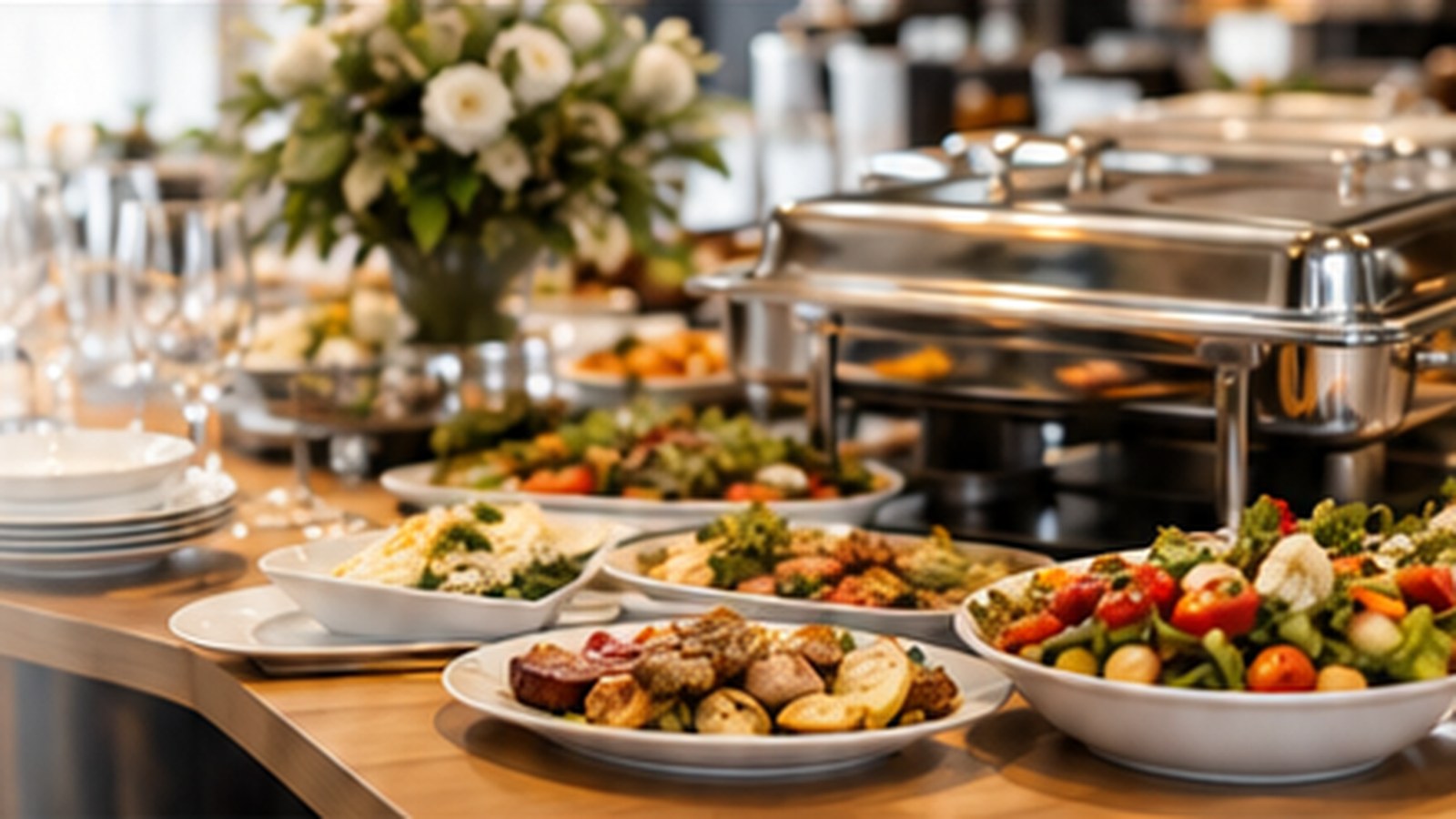 Buffet de catering servido en Guayaquil